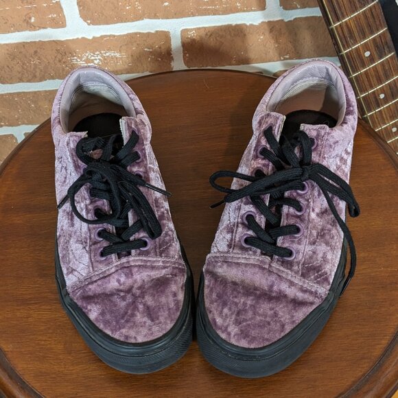 Vans Velvet Sneakers (nearly new) ❤️HOST PICK❤️ - Picture 1 of 10
